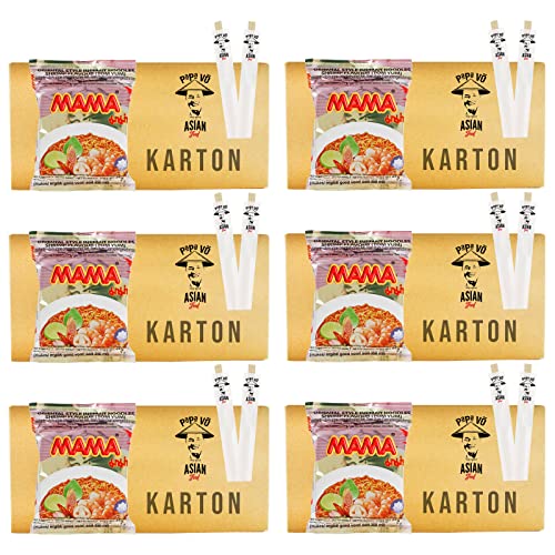 180er Pack (180x60g) Mama Instant Nudelsuppe Tom Yum Shrimps Flavor (Papa Vo®) von Papa Vo