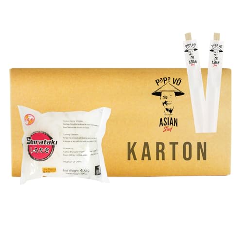 20er Pack (20x 400g(ATG200g)) City Aroma Shirataki Nudeln Udon + 2 Papa Vo Chopsticks von Papa Vo
