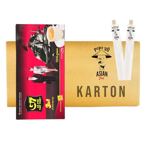 24er Pack (24x336g) Trung Nguyen Legend G7 Instant Kaffee 3in1 + 2 Papa Vo Essstäbchen von Papa Vo
