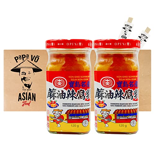 2er Pack (2x120g(ATG85g)) Shih-Chuan Fermentierter Soja mit Sesamöl (Papa Vo®) von Papa Vo