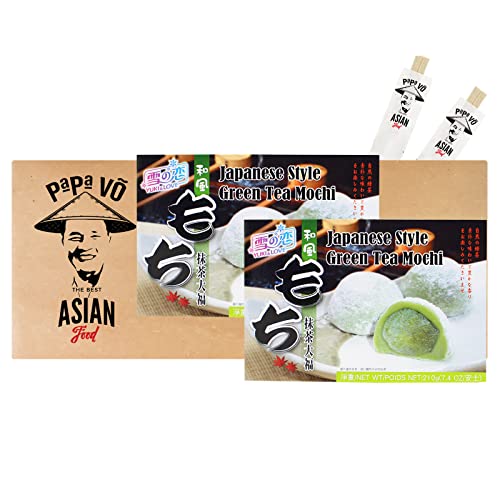 2er Pack (2x210g) Yuki Love Green Tea Mochi Japan Style (Papa Vo®) von Papa Vo