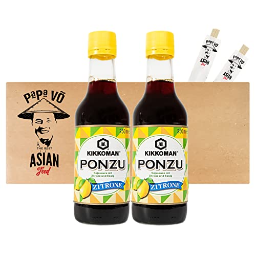 2er Pack (2x250ml) Kikkoman Ponzu Sojasauce mit Zitronengeschmack (Papa Vo®) von Papa Vo
