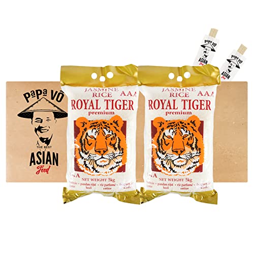 2er Pack (2x5kg) Royal Tiger Jasmin Langkorn Reis (Papa Vo®) von Papa Vo