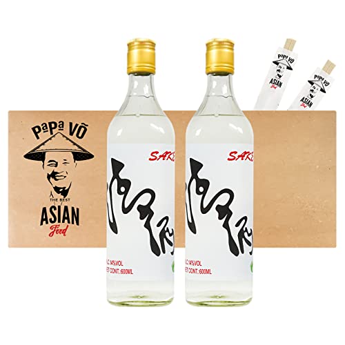 2er Pack (2x600ml) Redgrane "Sake" zum Kochen 14% vol. (Papa Vo®) von Papa Vo
