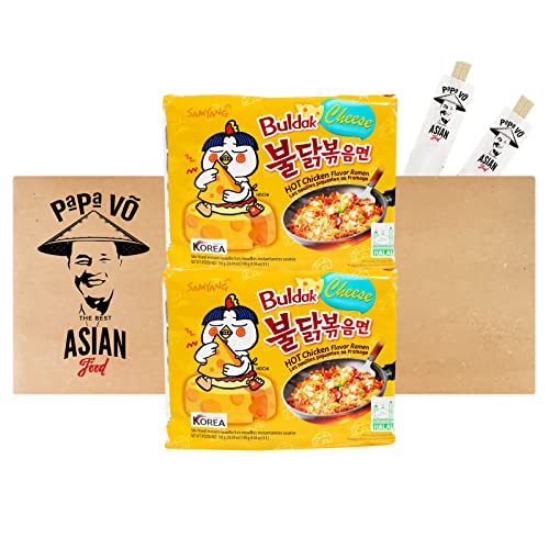 2er Pack (2x700g) Samyang CHEESE Hot Chicken Flavor Ramen Nudeln (Papa Vo®) von Papa Vo
