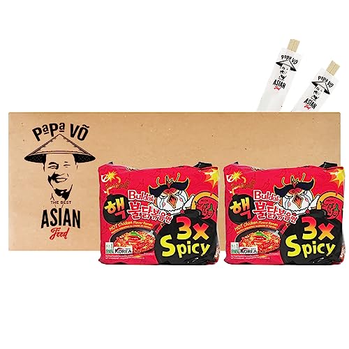2er Pack (2x700g) Samyang Hot Chicken Ramen 3fach scharf (Papa Vo®) von Papa Vo