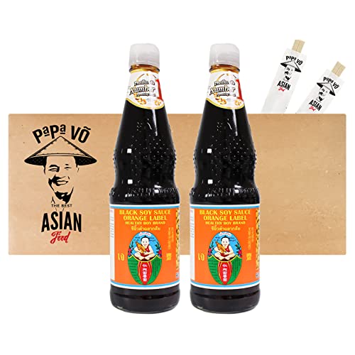 2er Pack (2x700ml) Healthy Boy Black Soy Sauce/Schwarze Sojasosse (Papa Vo®) von Papa Vo