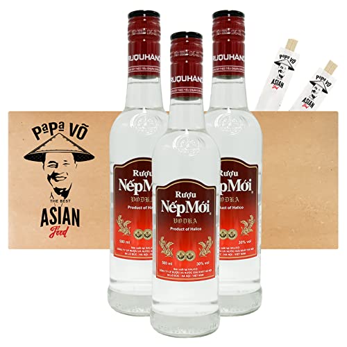 3er Pack (3x 500ml) Nep Moi Reisschnaps 30% Alc. (Papa Vo®) von Papa Vo