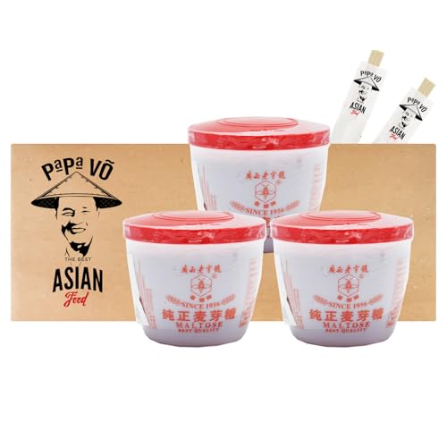 3er Pack (3x500g) SW Maltose chinesisch + 2 Papa Vo Essstäbchen von Papa Vo