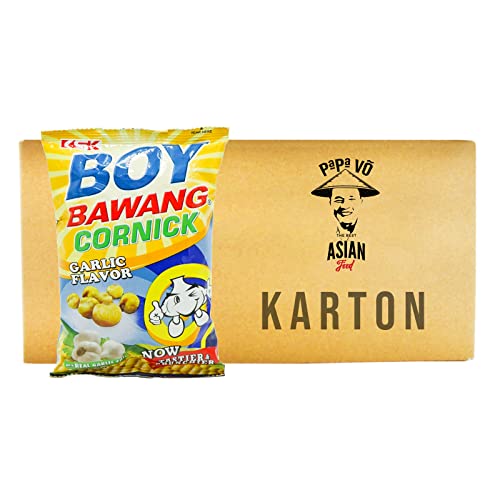 40er Pack (40x100g) Boy Bawang Frittierter Mais mit Knoblauchgeschmack (Papa Vo®) von Papa Vo