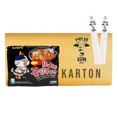 40er Pack (40x140g) Samyang Buldak Ramen Hot Chicken Geschmack (Papa Vo®) von Papa Vo