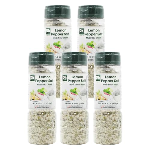 5er Pack (5x120g) DH Food Muoi Tieu Chanh Würzmischung Salz, Pfeffer und Limettenblätter von Papa Vo
