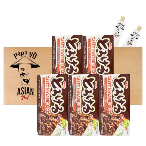 5er Pack (5x160g) S&B Tasty Torokeru Hayashi Rice Gravy Mix (Papa Vo®) von Papa Vo