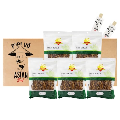 5er Pack (5x200g) Golden Lion Getrocknete Lilienblüten Bai He Hua, Gam Jam Choi (Papa Vo®) von Papa Vo