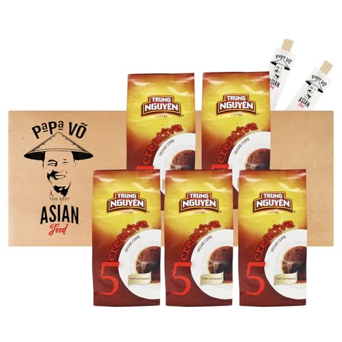 5er Pack (5x250g) Trung Nguyen Creative 5 Vietnam Kaffee Premium Arabica gemahlen (Papa Vo®) von Papa Vo