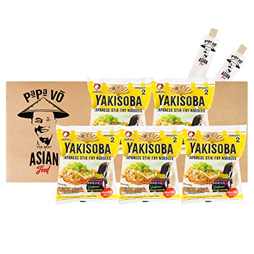 5er Pack (5x370g) Otafuku Yakisoba Nudeln mit Yakisoba Sauce (Papa Vo®) von Papa Vo