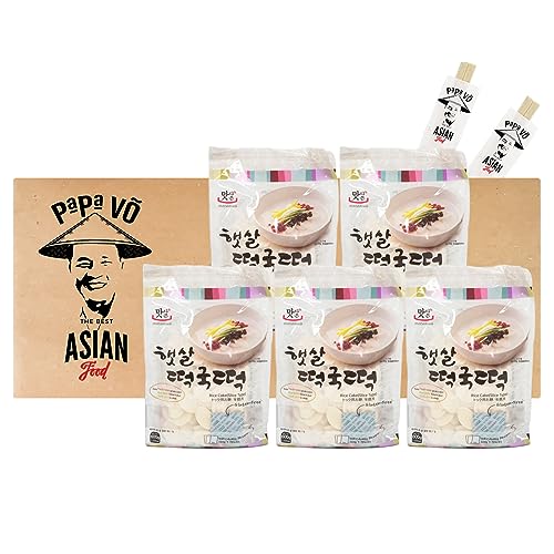 5er Pack (5x600g) Tteokguk Rice Cake Slices Banh Gao (Papa Vo®) von Papa Vo