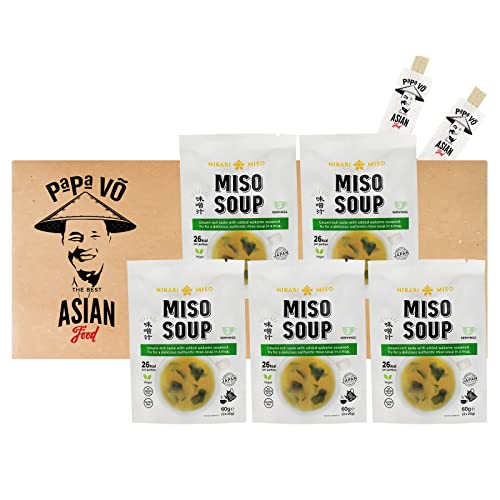 5er Pack (5x60g) Hikari Instant Misosuppe (Papa Vo®) von Papa Vo