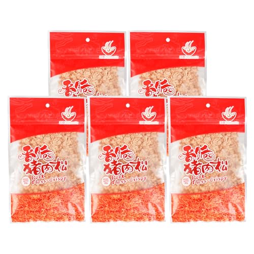5er Pack (5x90g) Authentic Thit Cha Bong Pork Floss crispy Schweinefleischwolle von Papa Vo