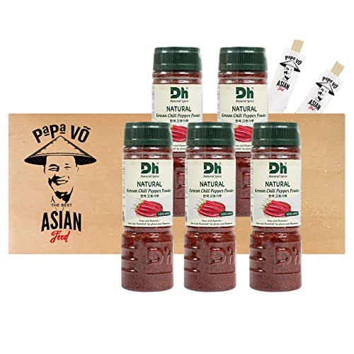 5er Pack (5x90g) DH Kim Chi Kimchi Chilipulver Gochugaru (Papa Vo®) von Papa Vo