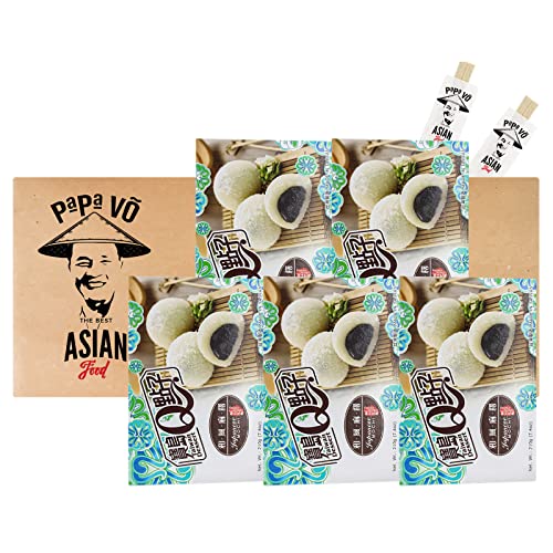 5erPack (5x210g) He Fong Mochi mit Sesam und Kokosflocken (Papa Vo®) von Papa Vo