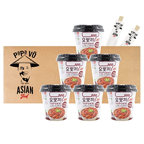 6er Pack (6x 140g) Yopokki Reiskuchen Hot & Spicy (Papa Vo®) von Papa Vo
