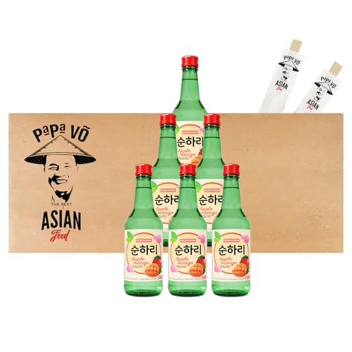 6er Pack (6x360ml) Lotte Chum Churum Soju Apfel Mango 12% vol (Papa Vo®) von Papa Vo