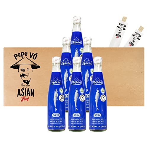 6er Pack (6x500ml) Megachef Premium Anchovy Fisch Sauce Nuoc Man Nhi 30N (Papa Vo) von Papa Vo