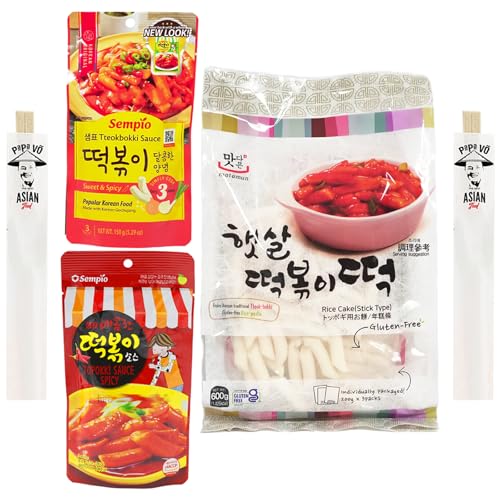 Tteokbokki Rice Cake Box mit Sauce (Papa Vo®) von Papa Vo