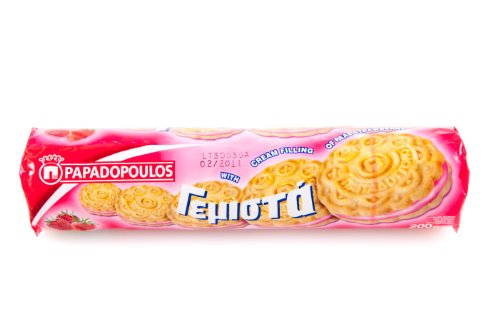 Papadopoulos Kekse Erdbeere-Cremefüllung 200g (Import) von Papadopoulos