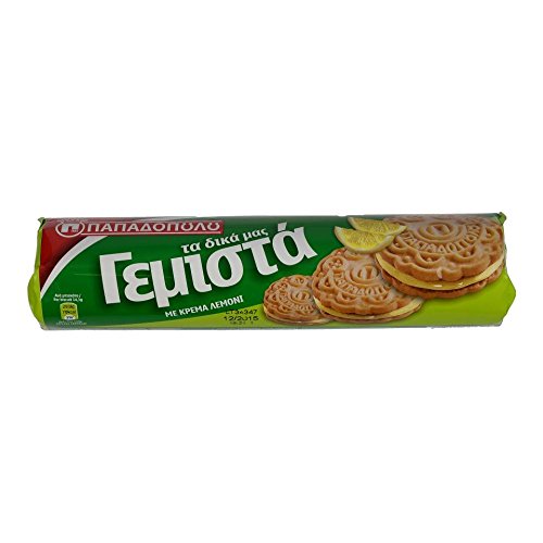 PAPADOPOULOU Griechische leckere Kekse gefüllt mit Zitronencreme, 200 g von Papadopoulou