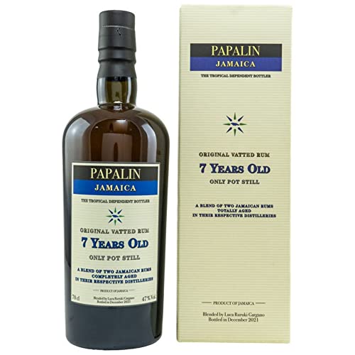 Papalin 7 Years Old Jamaica Pot Still Rum 47% Vol. 0,7l in Geschenkbox von Papalin