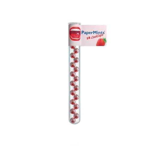 PaperMints Strawberry Fresh Breath 18 Cool Caps, 1 Tube PaperMints Strawberry Fresh Breath 18 Cool Caps, 1 Tube von Papermints