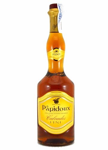 Papidoux Fine Calvados - aus Äpfel der Normandie (1 x 0,7l) - über drei Jahre gereift mit mildem, harmonischem Geschmack von Papidoux