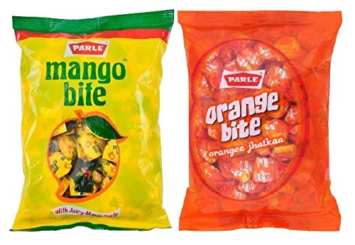 Parle Orange Bite and Mango Bite, Je 289 g (SB-102) – 2 Stück. von Parle Orange Bite and Mango Bite