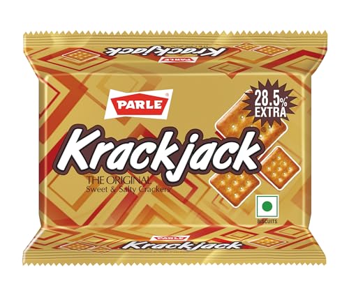 Parle Krack Jack Keks, 63 g/69,3 g/75,6 g (Gewicht kann variieren) von Parle