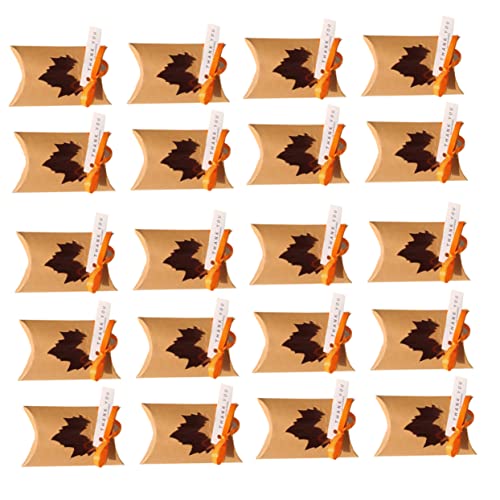 Parliky 20 Stücke Kraft Candy Boxen Mit Orange Bänder Tags Thanksgiving Candy Fall Kissen Tasche Party Favor Tasche Parliky 20 Stücke Kraft Candy Boxen Mit Orange Bänder Tags Thanksgiving Candy Fall Kissen Tasche Party Favor Tasche von Parliky