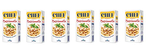 6x Parmalat Chef Besciamella Klassisches Bechamel Sauce zum Kochen 500ml natürliche Zutaten bereit zum Kochen von Parmalat