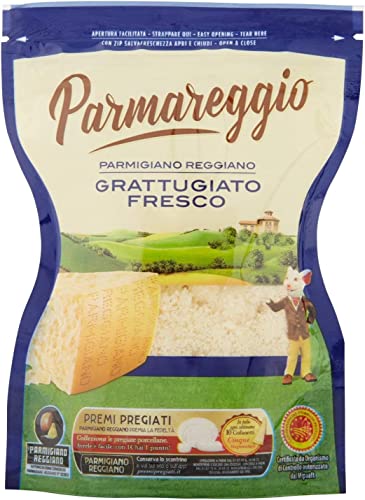 3x Parmareggio Parmigiano Reggiano Formaggio Grattugiato Fresco Geriebener Käse 60g von Parmareggio