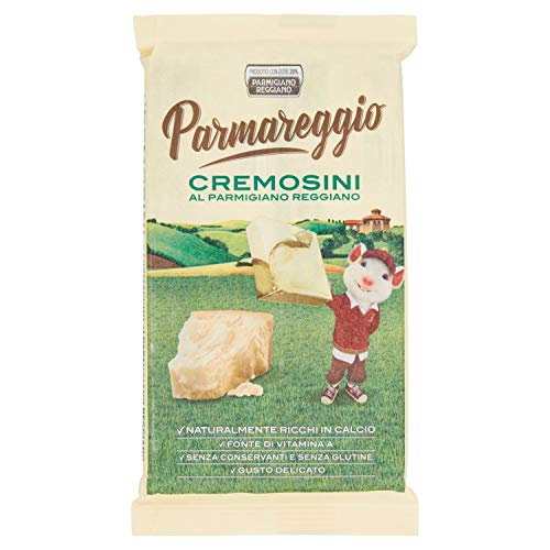 Parmareggio Cremosini 6 Formaggini al Parmigiano Reggiano mit Parmesan streichfähiger Käse reich Kalzium 125g von Parmareggio