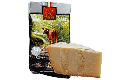 Parmigiano Reggiano DOP "Vacche Rosse" 40 Monate 1 Stücke - insgesamt kg.1. Direkt von den Consorzio Vacche Rosse produziert (Roter Aufkleber) von Parmigiano Reggiano - Consorzio Vacche Rosse