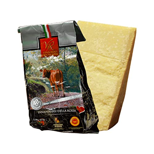 Parmigiano Reggiano DOP "Vacche Rosse" 40 Monate 1 Stücke - insgesamt kg.1. Direkt von den Consorzio Vacche Rosse produziert (Roter Aufkleber) von Parmigiano Reggiano - Consorzio Vacche Rosse