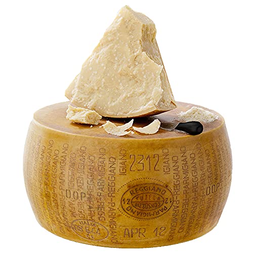 Parmigiano Reggiano g.U. vom Hügel, SALICETO, Ein ganzes, 24 Monate gelagertes Käserad Gewicht 39 Kg Berufsmesser von Parmigiano Reggiano PDO