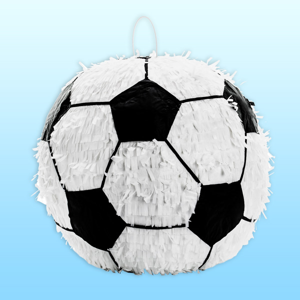 Fußball-Pinata aus Pappe, 35cm x 35cm von Partydeco