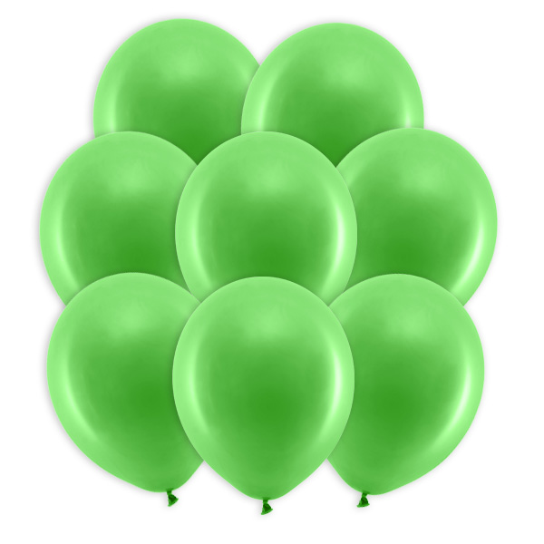 Grüne Pastell-Ballons, 10 Stück, 30cm von Partydeco