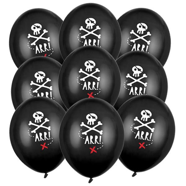 Piraten Luftballons im 50er Pack, Ø 30cm von Partydeco