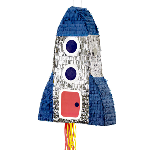 Raketen-Pinata aus Pappe, 45cm x 69cm von Partydeco
