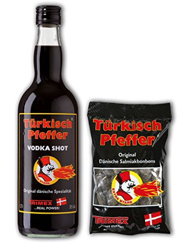 Türkisch Pfeffer Vodka Shot 30% vol 0,7l Türkisch Pfeffer Vodka Shot 30% vol 0,7l von Partylikör