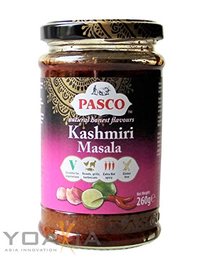 PASCO Kashmiri Masala Curry Paste 260g extra scharfe Currypaste, glutenfrei von Pasco