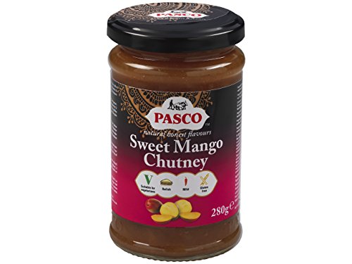 [ 320g ] PASCO Süßes Mango Chutney / Sweet Mango Chutney GLUTENFREI von Buosha